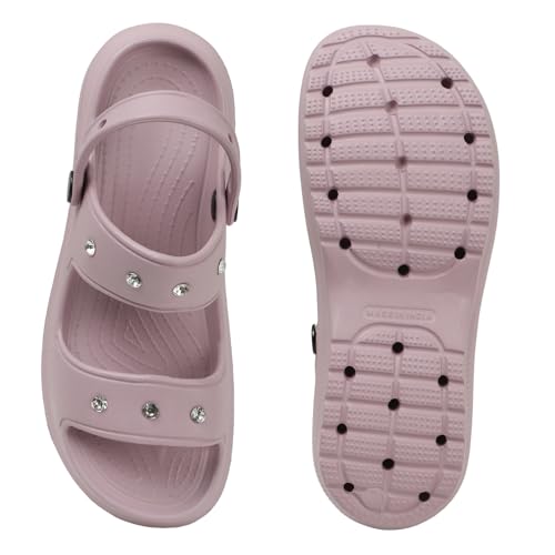 Image of Sukun DMD-KIA Women's Clogs /Sandals with Adjustable Back Strap Ultra Soft & Flexibility Anti Skid Comfortable Waterproof Daily Mules Clogs /Sandals for Women