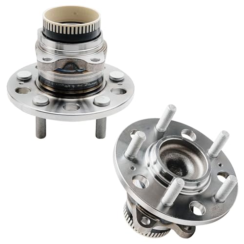 Image of Detroit Axle - Front Steering Knuckles Rear Wheel Hub and Bearings Kit Replacement for 2011 Kia Optima 2.4L