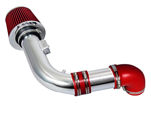 Rtunes Racing Short Ram Air Intake Kit + Filter Combo RED For 05-10 Chevy Cobalt/Chevy Cobalt SS 2.4L L4