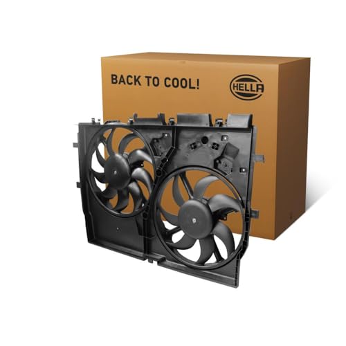 HELLA 8EW 366 420-171 Ventilador, refrigeración del motor - 12V - 250W - eléctrico - Ø: 390mm - con bastidor radiador (armazón)/sin resistencia