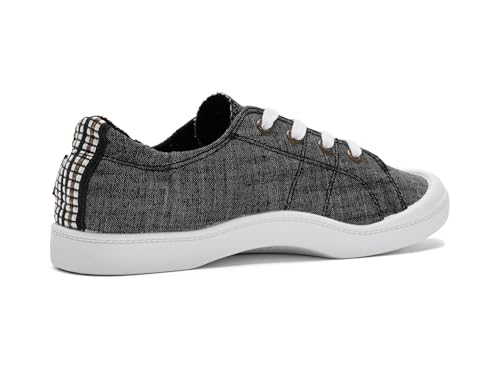 Image of Roxy Women's Bayshore Plus II Sneaker, Chambray Open Black, 10.5