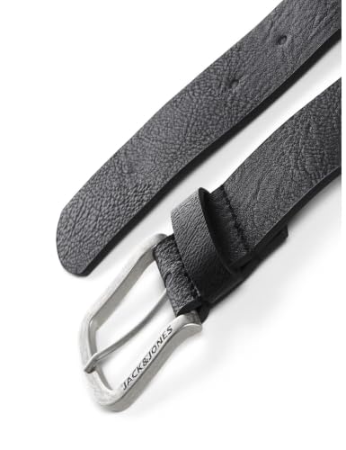 JACK & JONES Herren Jacharry Belt Noos Gürtel, Schwarz (Black/Jack & Jones), 80 – Ansicht 3