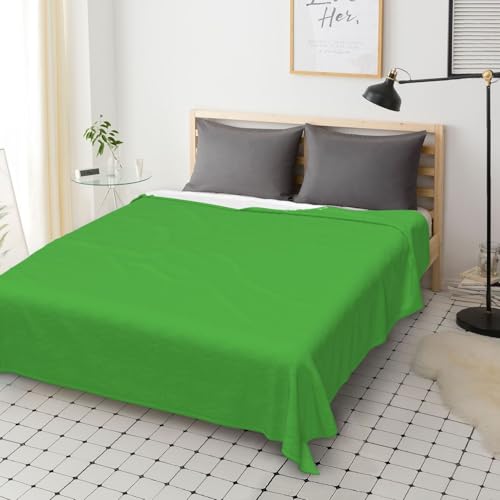 Couverture légère lit canapé vert citron pour nuits fraîches flanelle - 6