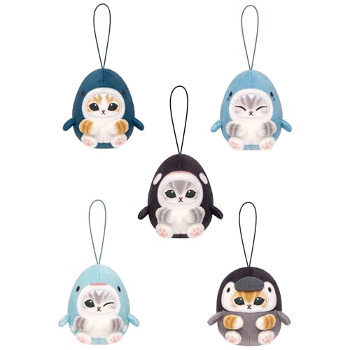 Kouhigh Toys Mofusand Marine Life Meow Koronui Plush Blind Box Kawaii Sea Animal Cat Plush Collectible Mystery Box (Random 1 of 5 Styles)