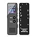 64GB Digitales Diktiergerät mit Sprachsteuerung, Mini Voice Recorder mit Wiedergabe, HiFi Aufnahmegerät mit MP3/WAV, Tragbarer Audio Recorder für Vorlesungen, Meetings und Interviews