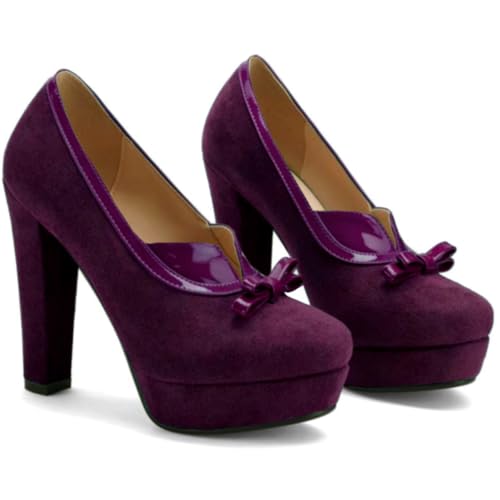 Image of SHODENSE Women Vintage Chunky Platform Loafers Pumps Tassel Round Closed Toe Slip On Suede Block High Heel Dress Loafer Shoes Buckle Strap Oxford Loafers Fringe Pump Dressy Chic Sexy Y2k 4-11 M US
