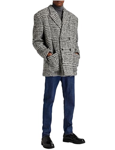 Manteau croisé homme en tweed cadeau idéal veste smoking de noël