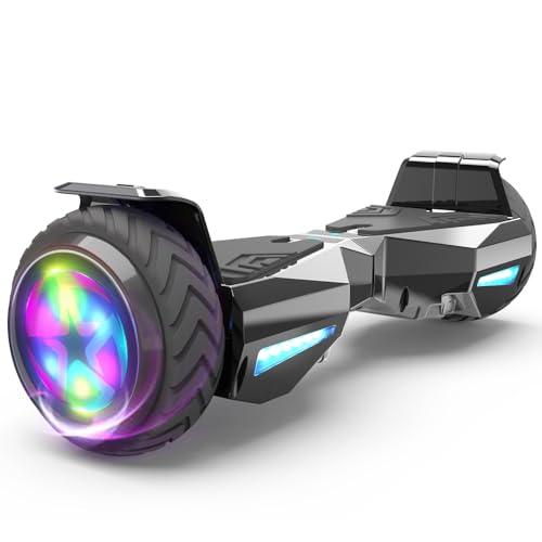 HOVERSTAR hoover boards for a 7-12 year old Chrome Color Flash Wheel,Built-in...