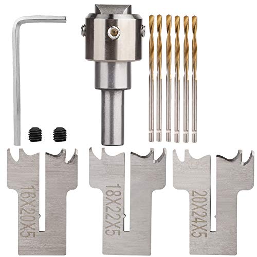 YIPON Wooden Ring Drill Bit Milling Cutter Set Wooden Thick Ring Maker,Cemented Carbide Bit Woodworking Tool Kit for Making Personalized Wooden Rings and Jewelry