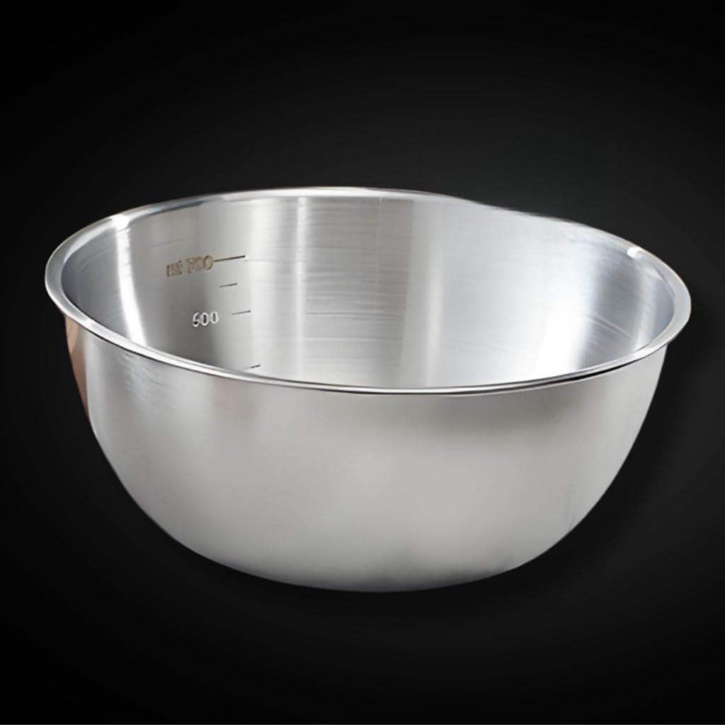 Bowl Inox Tigela Profissional Fundo Grosso 16/19/22/25cm, Bacia Inox para Bacia Cozinha e