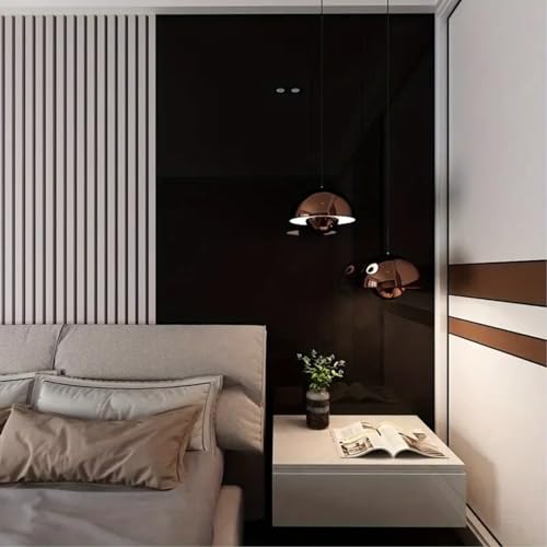 Image of HOME13 Self Adhesive Glossy Wallpaper Vinyl Stickers for Drawer and Shelf Waterproof Wallpaper for Table Top Kitchen (Black Glossy, 2 Feet BY 8 Feet)