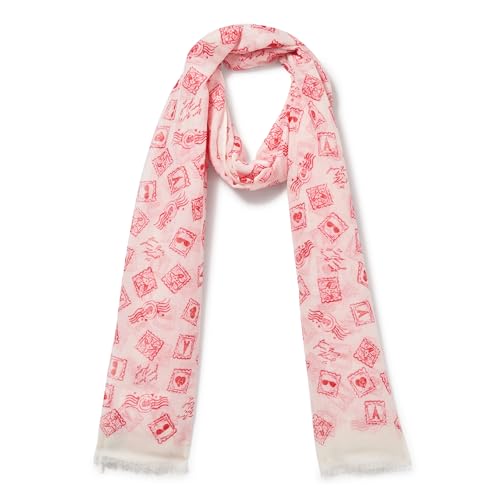 KARL LAGERFELD womens Lightweight Postage Stamp Pashmina