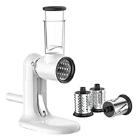 Rotary Cheese Grater, Hand Crank, Kitchen Vegetable Slicer with 3 Blades, Includes Cheese Grater,Grinding Powder, Vegetable Slicer Shredder