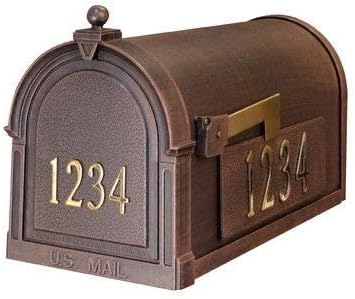 Special Lite Berkshire Curbside Mailbox with Front and Side Numbers