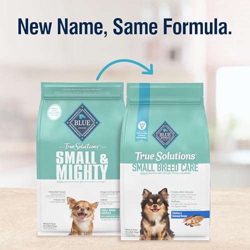 Blue Buffalo True Solutions Small Breed Care Natural Dry Dog Food for Adult Small Breed Dogs, Chicken, 4-lb. Bag