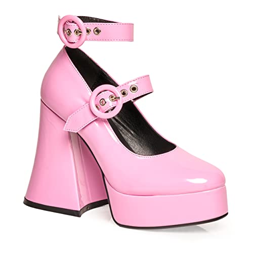 LAMODA Spoil Me, Zapato Corto Mujer, Patente Rosa, 37 EU