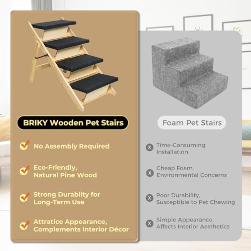 Briky DS-4-W 2-In-1 Dog Stairs/Dog Ramp With 4 Steps thumb #3