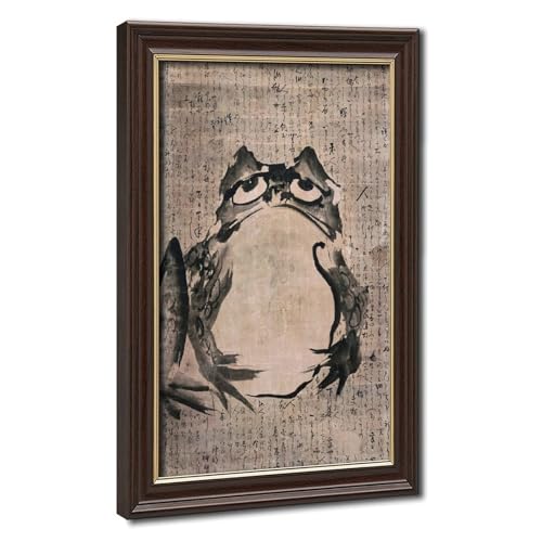 Impression sur toile grenouille Matsumoto Hoji grand format pour décorer un bureau