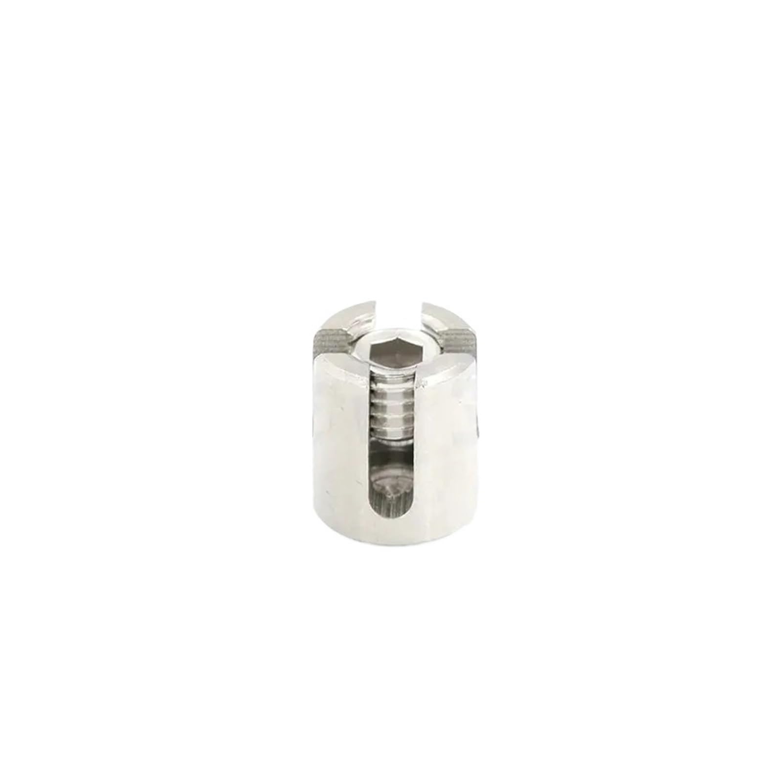 KEXYOAN Cross Cable Clamps 316 Stainless Steel Wire Rope Buckle Fixed Lock Nut and Bolt Sets Marine Grade(for 8MM Wire)