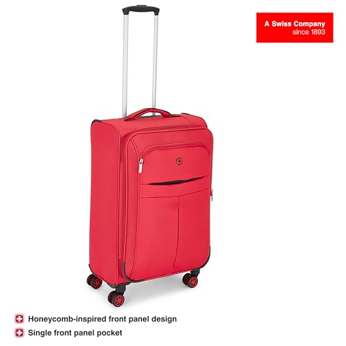 Image of WENGER Fiero-Pro Medium Softside Suitcase, 69 litres, Red /Black, Swiss Designed, 612111