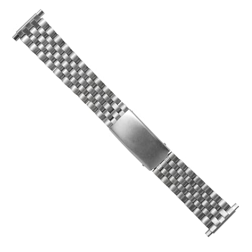 Bracelet montre acier inoxydable réglable 18-24mm style rétro vintage