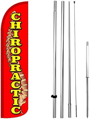 Chiropractic - Windless Feather Swooper Flag Banner Sign Kit rz-h