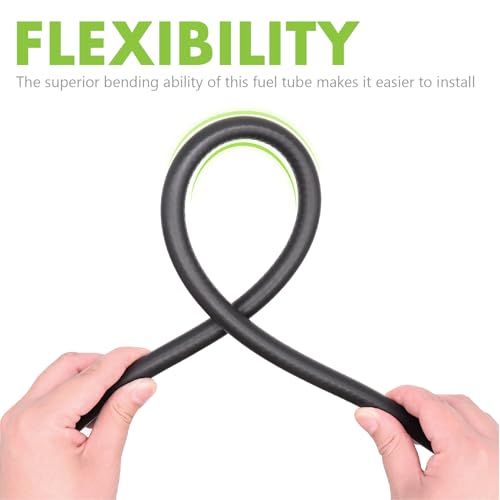 Image of Jeemiter 1 /4 inch ID x 20FT Fuel Line Hose SAE 30R7 Universal Kit - with 10 Clamps for Small Engine Repair - Fits Lawn Mowers, Generators, ATVs, Go Karts