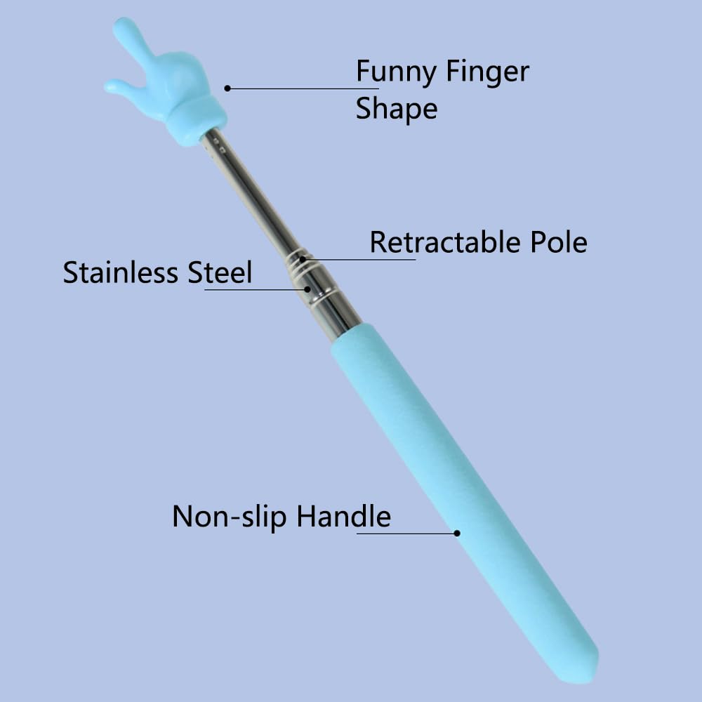 Lot De 6 Pointeurs Extensibles En Acier - 21 à 68 Cm, Couleurs Aléatoires - Pour Enseignants, Présentations, Tableaux