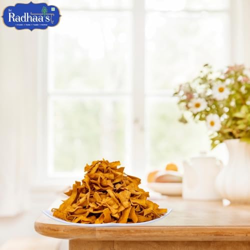 Image of Sri Radhaa's Ribbon Pakode 150g | Crispy South Indian Ribbon Pakoda | Crunchy Savoury Indian Namkeen Snack for Tea Time & Anytime Munching (Pack Of 6)