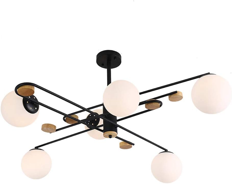 Suspension milieu du siècle noire pour illuminer vos dîners en salle à manger