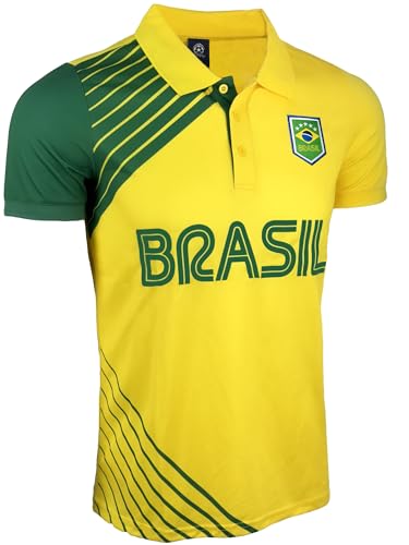 Just 4 Kicks Boy's Brasil Short Sleeve Shirt, Brazil Active Performance Shirts2