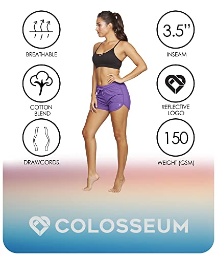 Image of Colosseum Active Women's Simone Cotton Blend Yoga and Running Shorts