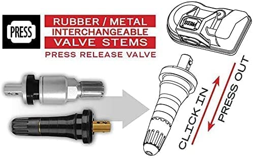 Autel Maxitpms Mx Sensor 4Pcs Dual Frequency 315/433Mhz Metal Stem Tpms Sensor Universal Tire Sensor Programmed By Ts401 Ts408 Ts501 Ts508 Ts601 Ts608 Mk808Ts Mx808Ts Ms906Ts Its600 #TOP6