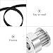 Mobestech Timing Pulley Belt Kit with Teeth Synchronous Wheels and Closed Loop Belt Wear-Resistant Pulley for CNC Machines and Industrial Automation Easy Installation with Bore