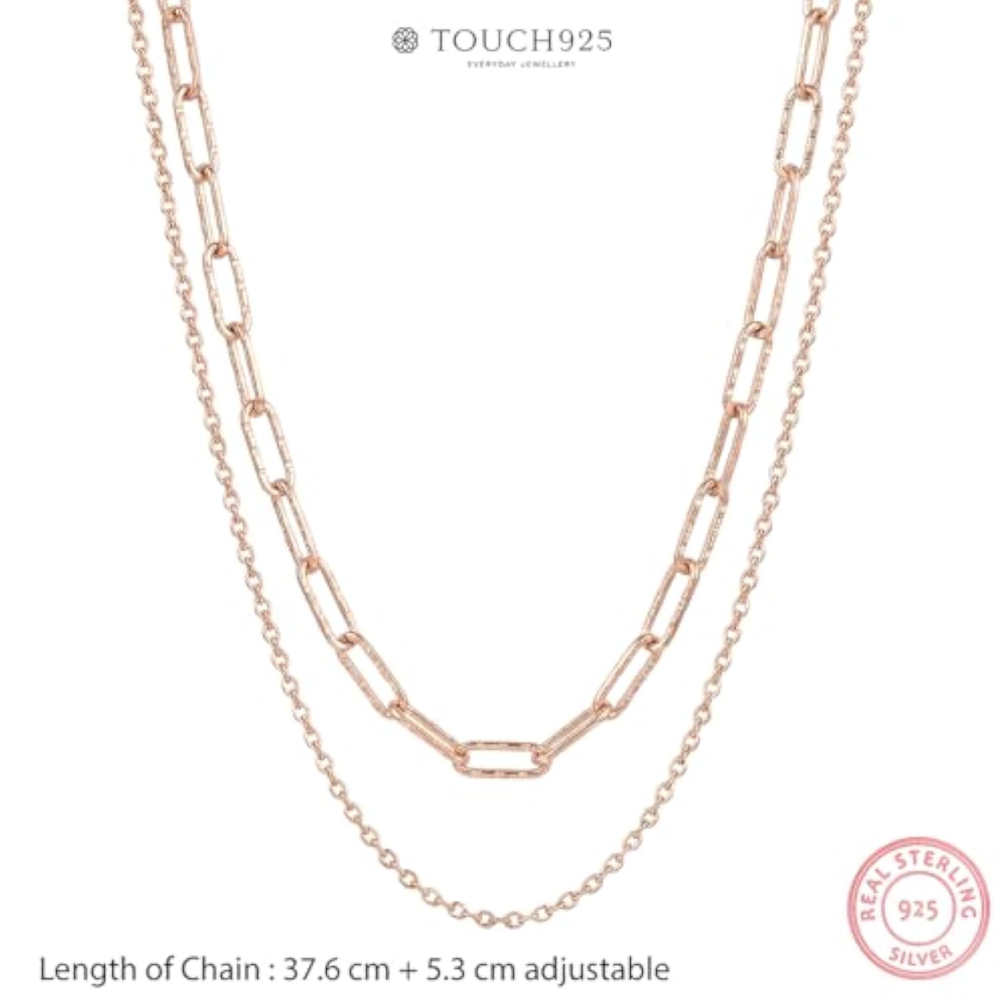 Women's Pure 925 Silver Filigree Triple Layer Bead Necklace