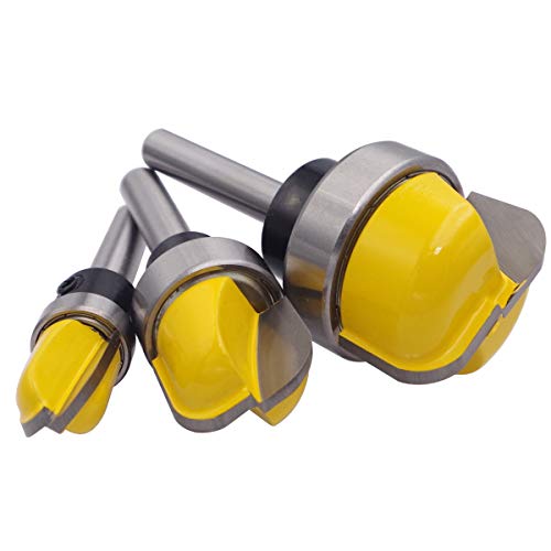 Wolfride 3Pcs Dish Carving Bits Dish Cutter Router Bits Bowl And Tray Router Bits #TOP4