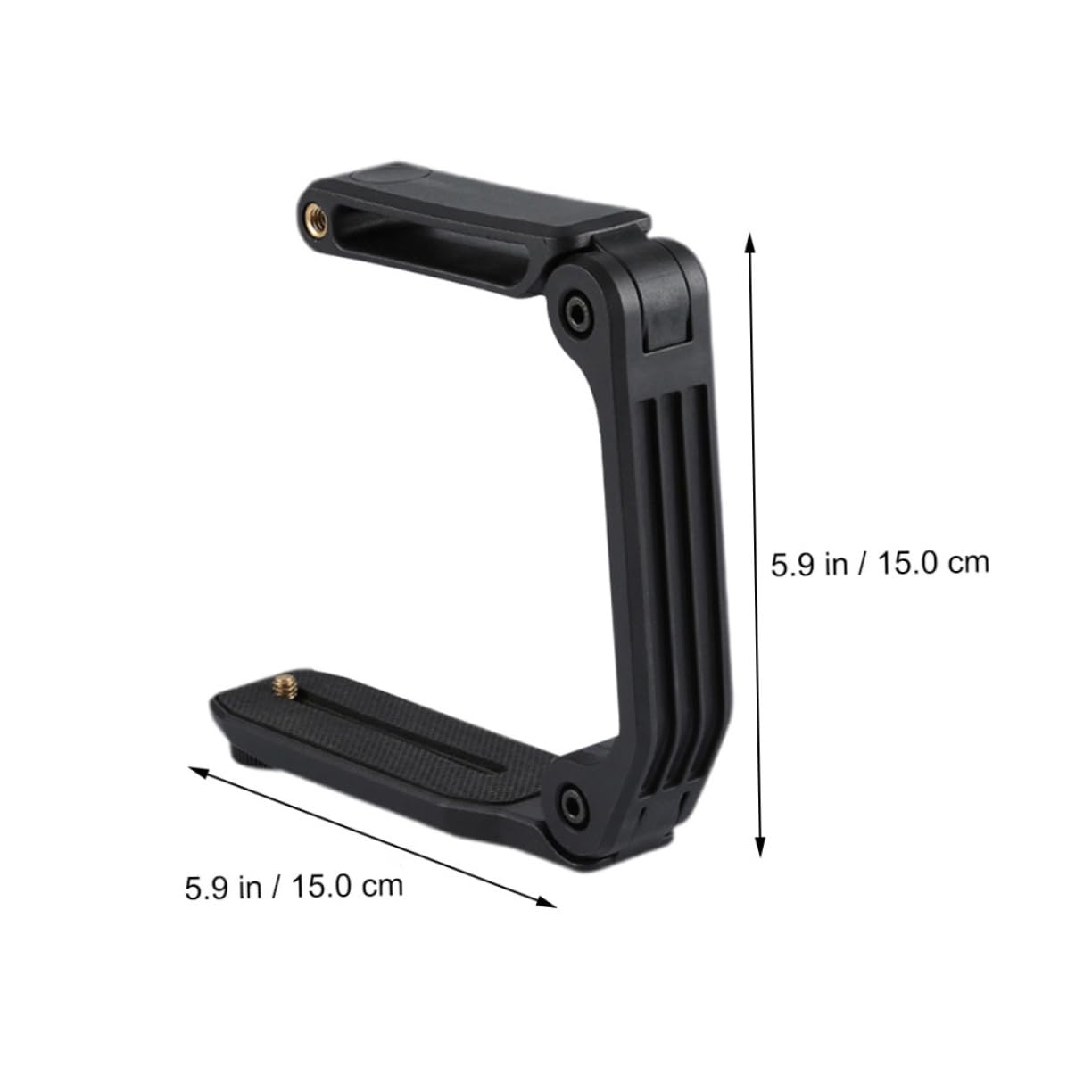 Stabilizzatore Pa66 a Nero Fotocamera in Pieghevole Nylon e Fibra di Vetro Vite 1/4 e Impugnatura U per Dslr