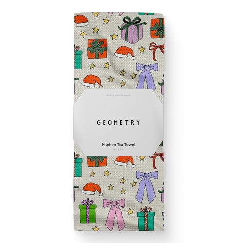 GEOMETRY Christmas Kitchen Towels - Quick Dry Microfiber Cloth Dish Towels for Kitchen Drying - Premium Quick Dry Towel (Wrapped Up, 1 Pack) - image 1