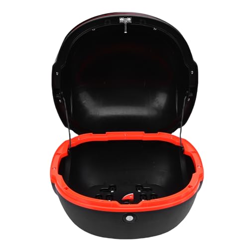 Top Case Moto ABS avec serrure et dossier pour voyages et rangement sécurisé au quotidien