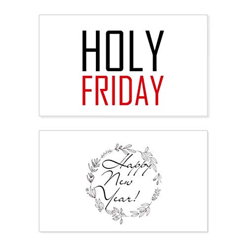 Tarjeta conmemorativa de bendición para Año Nuevo y Viernes Santo en Canadá
