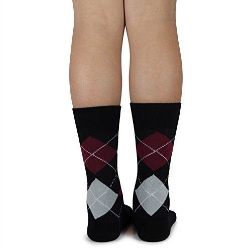 Spotlight Hosiery Elite Quality Colorful Soft Cotton Junior's Groomsmen/Ring Bearer Wedding Argyle Dress Socks2