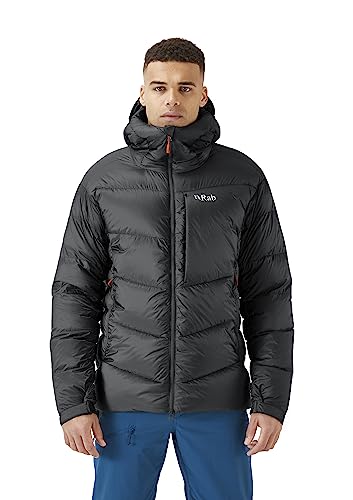 Rab Men's Positron Pro Hoody - Lightweight Warm Down Coat for Climbing & Mountaineering - Black - Large