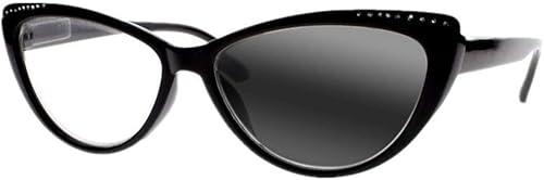 Miniatura 1 de Newsight Gafas de lectura bifocales fotocromáticas de transición ojo de gato con diamantes de imitación para mujer