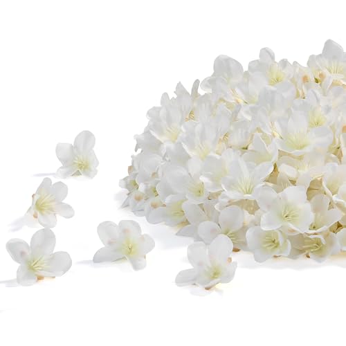 SITUMEIZI Lot de 100 mini têtes de cerisier artificielles en soie pour décoration murale, jardin, fête, anniversaire, 4,1 cm