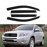 Mifeier Sun/Rain Guards Wind Deflector Compatible with Toyota RAV4 2006-2012 Window Visors Smoke Outside Mount 4pc 94608