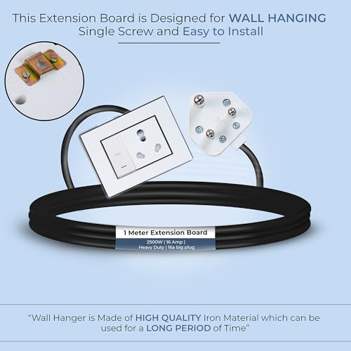 Image of Extension Board Heavy Duty Multi Socket 15A /16A /20A 240Volts (2500 Watts 16A Big Plug and 20A Switch, 1 Meter)
