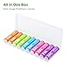 EBL AA Rechargeable Battery 10 Pack 2500mAh Ni-MH Double A Pre-Charged Rechargeable Batteries (10 Pack, 5 Colors in a Box)