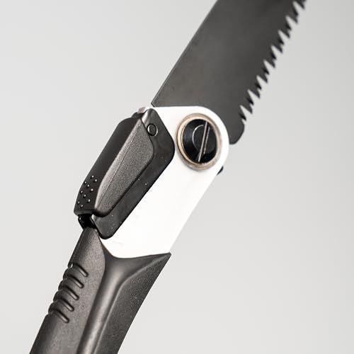 Scie pliante d'extérieur - Scie à main - Scie à élaguer - Ergonomique - Pliable - Pour le jardin - Multifonction - Avec lame stable (21 cm) – Image 4