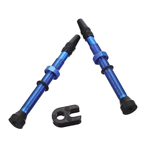 OSOLADY 1pair Tubeless Valve Stems for Bicycles High Hardness Easy Replacement for Improved Riding Experience Bike Accessories Installation Tool