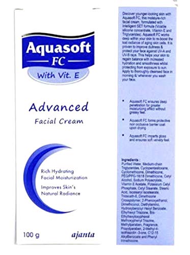 Aquasoft Fc With Vit E Advanced Facial Cream 100g Amazon In Beauty